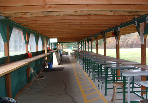 Shooting Stations At The 100 Yard Range