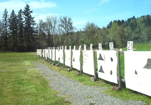 Target Stand Row At 100 Yard Range